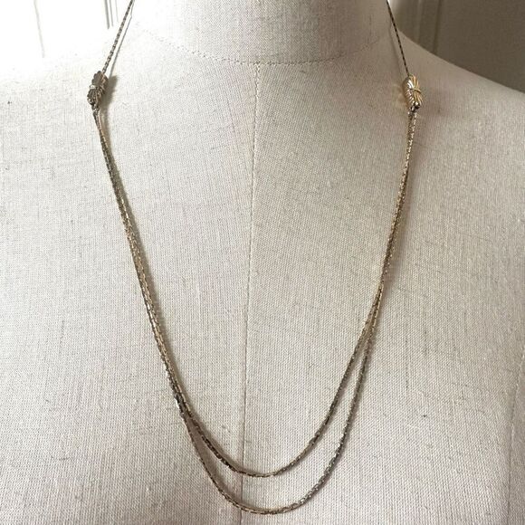 Gold tone vintage adjustable necklace - Picture 1 of 8